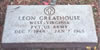 Leon Greathouse tombstone